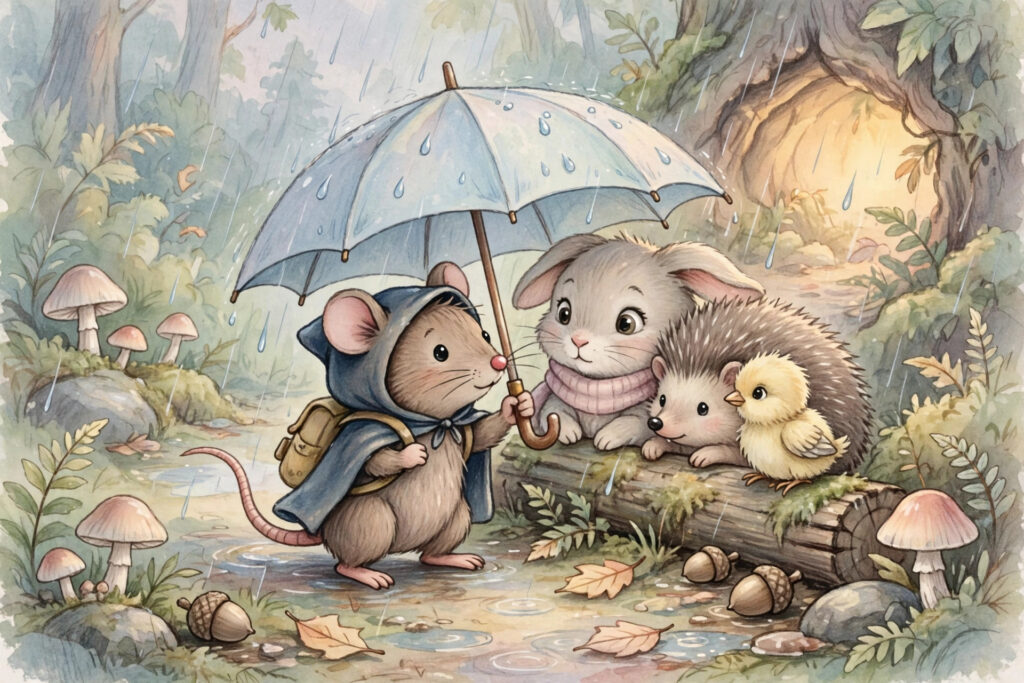 Milo the Mouse and the Big Storm: A Bedtime Story About Being Brave