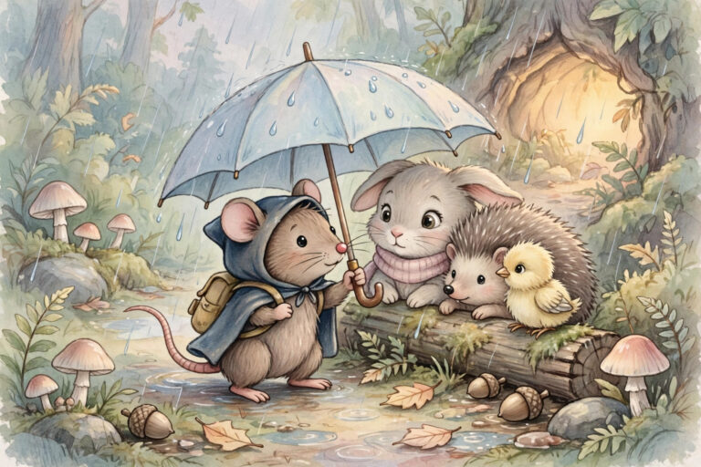 Milo the Mouse and the Big Storm: A Bedtime Story About Being Brave