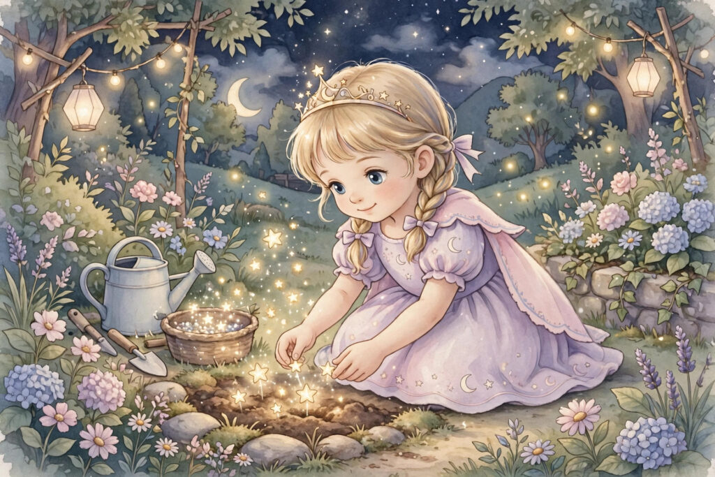 The Princess Who Planted Stars: A Bedtime Story for Little Dreamers