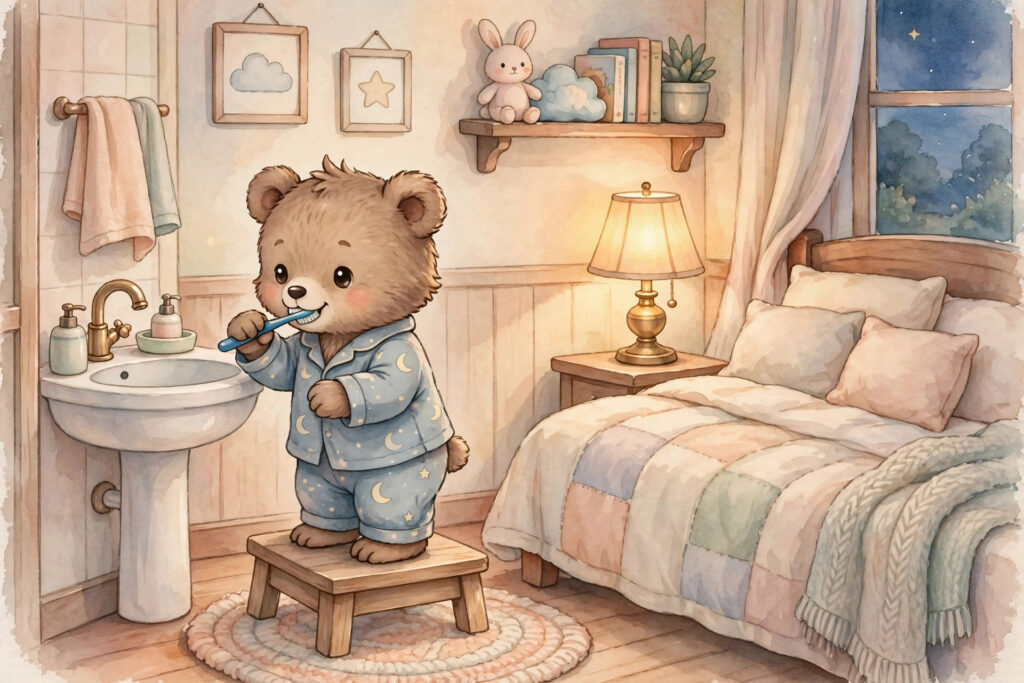 Benny the Bear’s Bedtime Routine: A Story That Helps Toddlers Fall Asleep