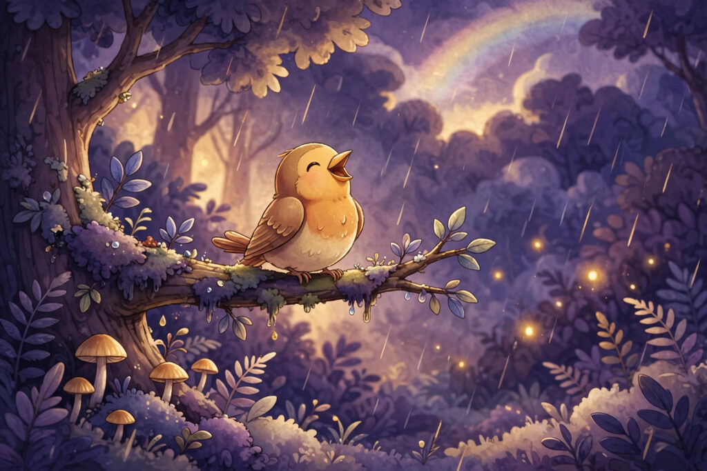 Ruby the Robin’s Rainy-Day Song
